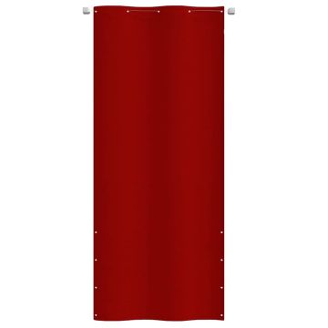 Paravento per Balcone Rosso 100x240 cm in Tessuto Oxford