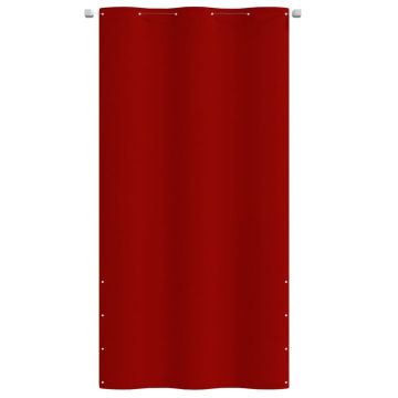 Paravento per Balcone Rosso 120x240 cm in Tessuto Oxford