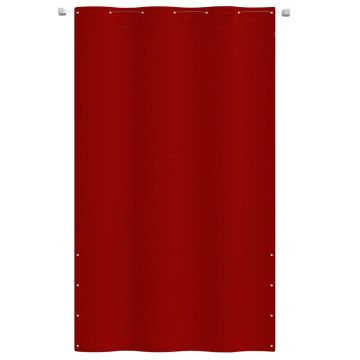 Paravento per Balcone Rosso 140x240 cm in Tessuto Oxford