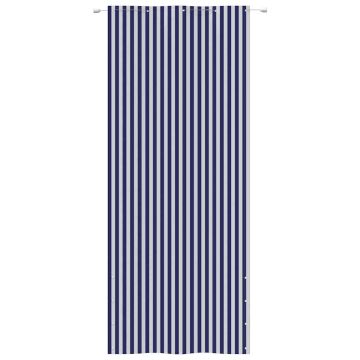 Paravento per Balcone Blu e Bianco 100x240 cm in Tessuto Oxford
