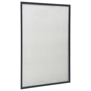 Zanzariera per Finestre Antracite 80x120 cm