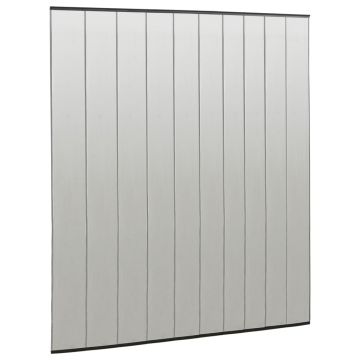 Zanzariera per Porta con 10 Sezioni a Rete Nera 240x240 cm