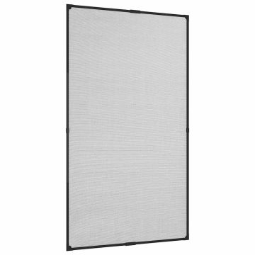 Zanzariera Magnetica Finestre Antracite 80x140cm Fibra Vetro