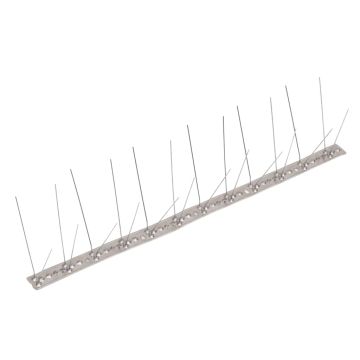 Set Dissuasori per Uccelli e Piccioni 20 pz Acciaio 4 File 10 m