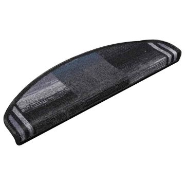 Tappetini per Scale Autoadesivi 5 pz 65x21x4 cm Nero e Grigio