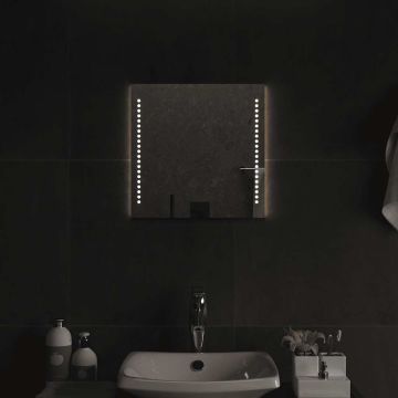 Specchio da Bagno con Luci LED 40x40 cm