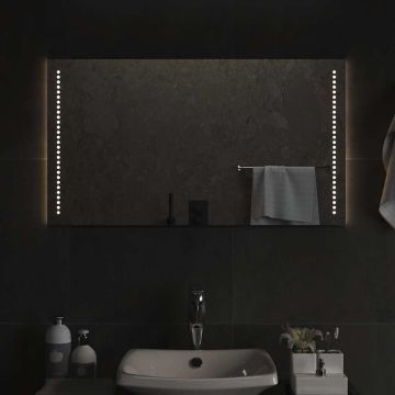 Specchio da Bagno con Luci LED 90x50 cm