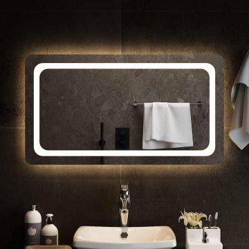 Specchio da Bagno con Luci LED 90x50 cm