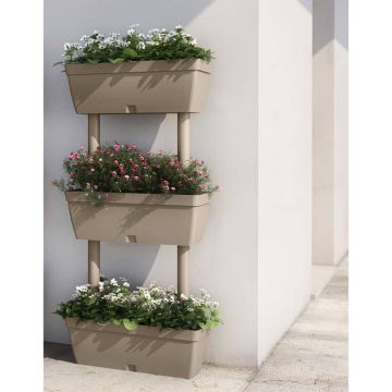 Fioriere da Giardino 6 pz Grigio Talpa