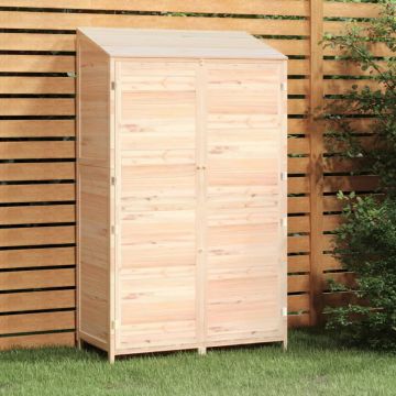 Capanno da Giardino 102x52x174,5 cm in Legno Massello di Abete