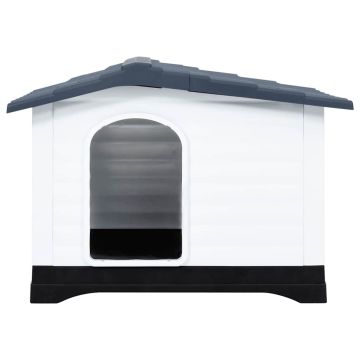 Cuccia per cani grigia 90,5x68x66 cm in polipropilene