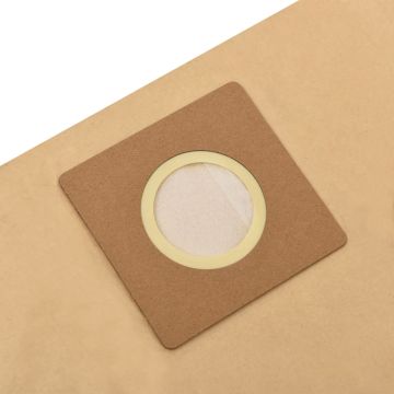 Sacchetti Carta per Aspirapolvere e Aspiraliquidi 10pz Marrone