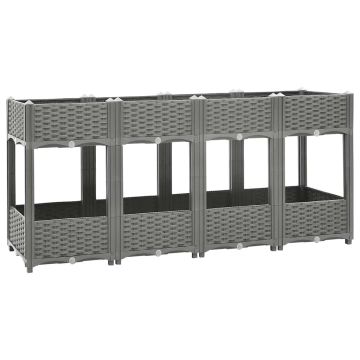 Fioriera Rialzata 160x40x71 cm in Polipropilene