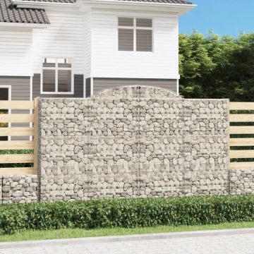 Cesto Gabbione ad Arco 300x50x180/200 cm Ferro Zincato
