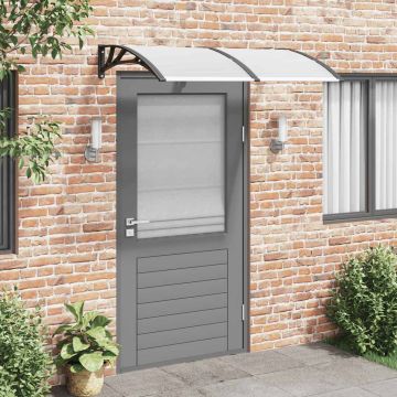 Tettoia per Porta Nera 150x100 cm Policarbonato
