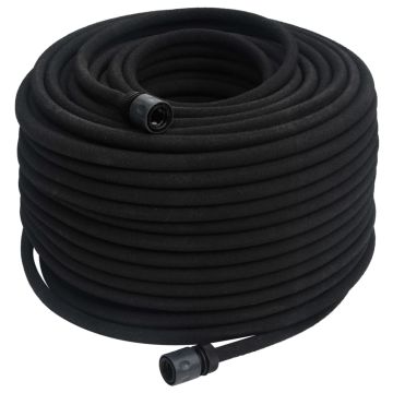 Tubo di Irrigazione da Giardino Nero 0,6" 100 m in Gomma