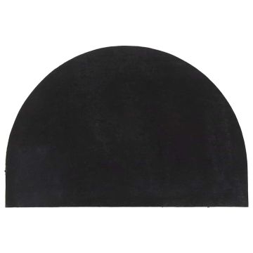 Zerbino Nero Mezzo Rotondo 60x90 cm Fibra di Cocco