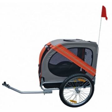 Rimorchio da Bici per Cani Arancione