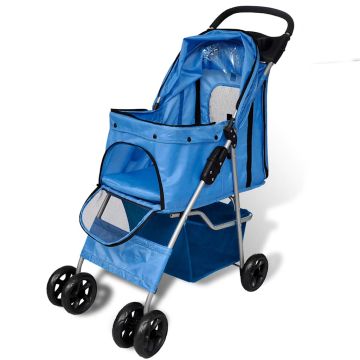 Passeggino per Cani Blu