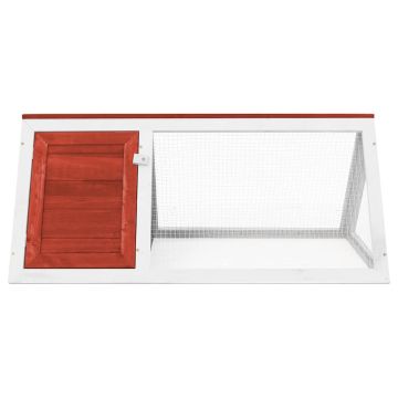 Conigliera in Legno Rossa