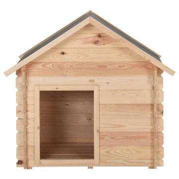 Cuccia per Cani 95x75x100,6 cm in Legno Massello di Pino 14 mm