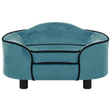 Divano per Cani Turchese 67x47x36 cm in Peluche