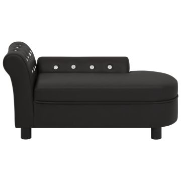 Divano per Cani Nero 83x45x42 cm in Similpelle