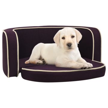 Divano Cani Pieghevole Bordeaux 73x67x26cmCuscino Lino Lavabile
