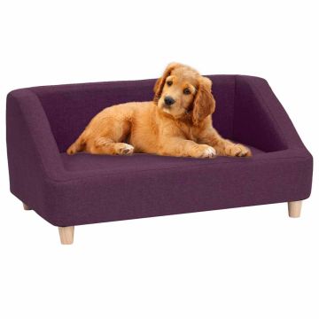 Divano per Cani Bordeaux 85x50x39 cm in Lino