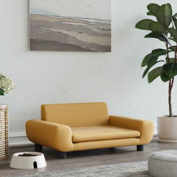Lettino per Cani Marrone 70x45x33 cm in Velluto