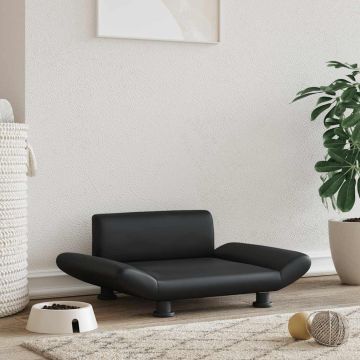 Lettino per Cani Nero 70x45x28 cm in Similpelle