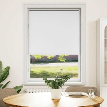 Tenda a rullo oscurante 84,4x175 cm Tessuto Larghezza 80 cm bianco