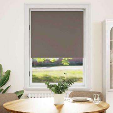 Tenda a rullo oscurante 124,4x175 cm Tessuto Larghezza 120 cm caffè