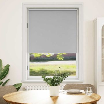 Tenda a rullo oscurante 124,4x175 cm Tessuto Larghezza 120 cm grigio