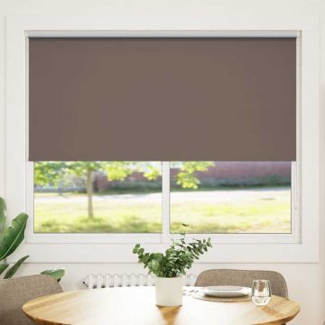 Tenda a rullo oscurante 144,4x175 cm Tessuto Larghezza 140 cm caffè