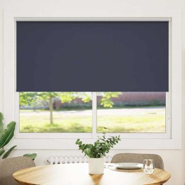 Tenda a rullo oscurante 144,4x175 cm Tessuto Larghezza 140 cm blu marino