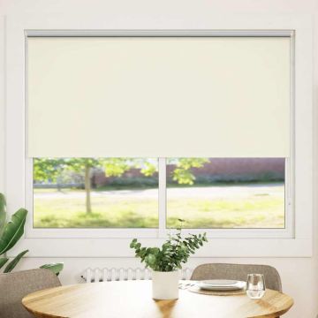 Tenda a rullo oscurante 164,4x175 cm Tessuto Larghezza 160 cm bianco sporco