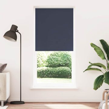 Tenda a rullo oscurante 104,4x230 cm Tessuto Larghezza 100 cm blu marino