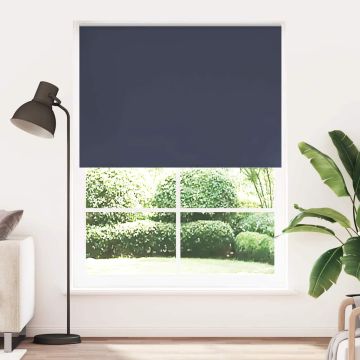 Tenda a rullo oscurante 144,4x230 cm Tessuto Larghezza 140 cm blu marino