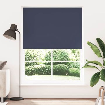 Tenda a rullo oscurante 164,4x230 cm Larghezza tessuto 160 cm blu marino
