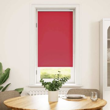 Tenda a rullo oscurante 64,4x120 cm Tessuto Larghezza 60 cm Rosso