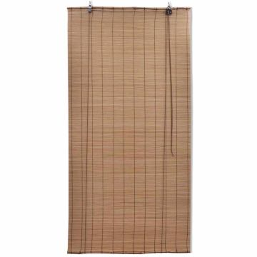 Tende a Rullo in Bambù Marrone 80x160 cm