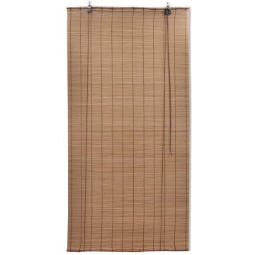 Tende a Rullo in Bambù Marrone 120x220 cm