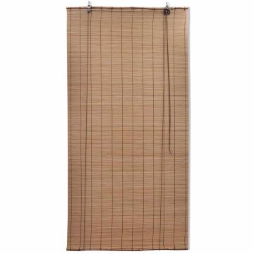 Tende a Rullo in Bambù Marrone 140x160 cm