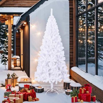 Albero di Natale Artificiale L 240 cm Bianco