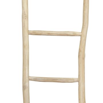 Portasciugamani con 5 Pioli in Legno di Teak 45x150 cm Naturale