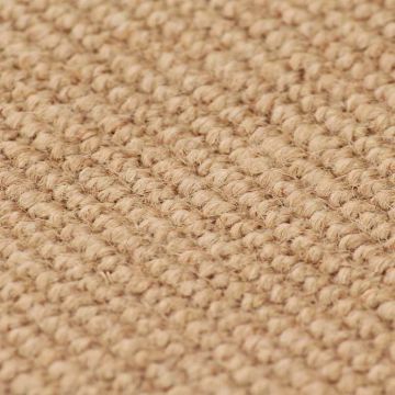 Tappeto di Iuta con Base in Lattice 80x160 cm Naturale