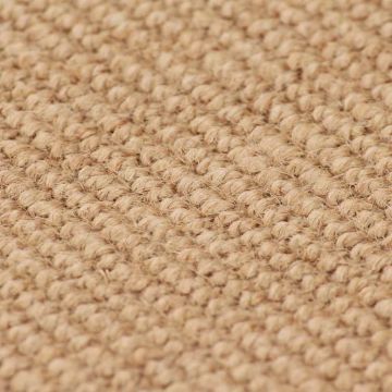 Tappeto di Iuta con Base in Lattice 120x180 cm Naturale