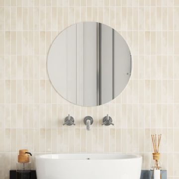 Specchio da Parete 50 cm in Vetro Circolare