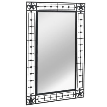 Specchio da Parete Rettangolare 60x110 cm Nero